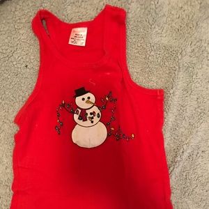 Snowman tank top